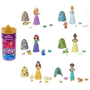 NEW Disney Princess by Mattel Royal Color Reveal Doll with 6 Unboxing Surprises
